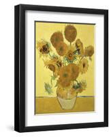 Vase of Fifteen Sunflowers, c.1888-Vincent van Gogh-Framed Giclee Print