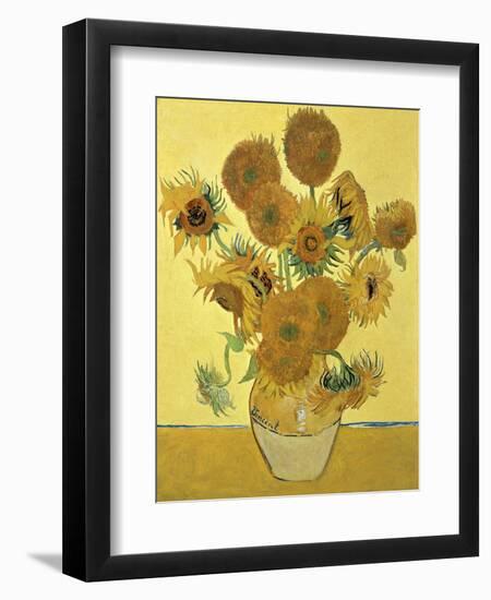 Vase of Fifteen Sunflowers, c.1888-Vincent van Gogh-Framed Giclee Print