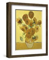 Vase of Fifteen Sunflowers, c.1888-Vincent van Gogh-Framed Premium Giclee Print