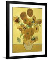 Vase of Fifteen Sunflowers, c.1888-Vincent van Gogh-Framed Premium Giclee Print