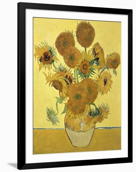 Vase of Fifteen Sunflowers, c.1888-Vincent van Gogh-Framed Giclee Print