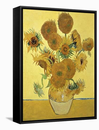 Vase of Fifteen Sunflowers, c.1888-Vincent van Gogh-Framed Stretched Canvas