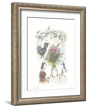 Vase of Flower-Marc Chagall-Framed Premium Edition