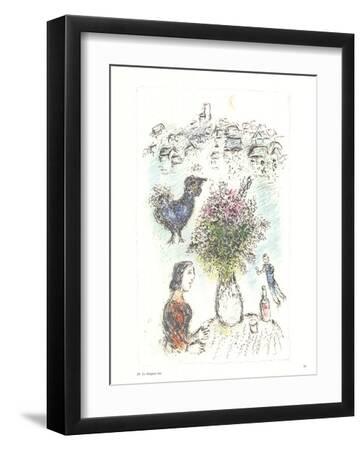 Vase of Flower-Marc Chagall-Framed Premium Edition