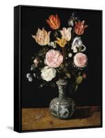 Vase of Flowers, 1609-1615-Jan Brueghel the Elder-Framed Stretched Canvas