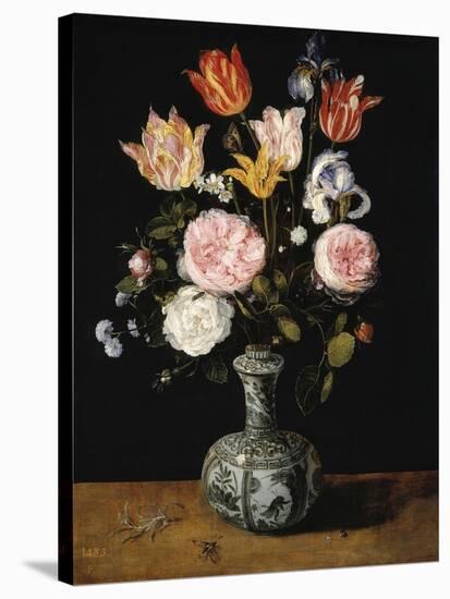 Vase of Flowers, 1609-1615-Jan Brueghel the Elder-Stretched Canvas