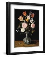 Vase of Flowers, 1609-1615-Jan Brueghel the Elder-Framed Giclee Print