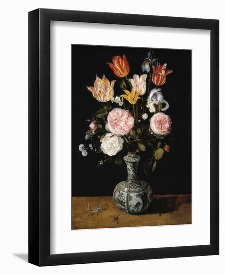 Vase of Flowers, 1609-1615-Jan Brueghel the Elder-Framed Giclee Print