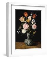 Vase of Flowers, 1609-1615-Jan Brueghel the Elder-Framed Giclee Print