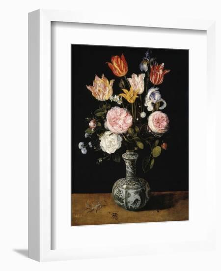 Vase of Flowers, 1609-1615-Jan Brueghel the Elder-Framed Giclee Print