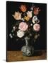 Vase of Flowers, 1609-1615-Jan Brueghel the Elder-Stretched Canvas