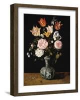 Vase of Flowers, 1609-1615-Jan Brueghel the Elder-Framed Giclee Print