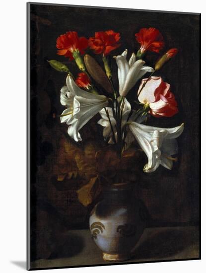 Vase of Flowers, 1635-1636-Juan Fernandez el labrador-Mounted Giclee Print