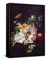 Vase of Flowers, 1695-Rachel Ruysch-Framed Stretched Canvas