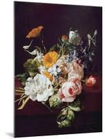 Vase of Flowers, 1695-Rachel Ruysch-Mounted Giclee Print