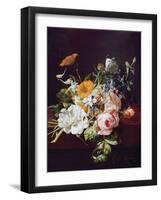 Vase of Flowers, 1695-Rachel Ruysch-Framed Giclee Print