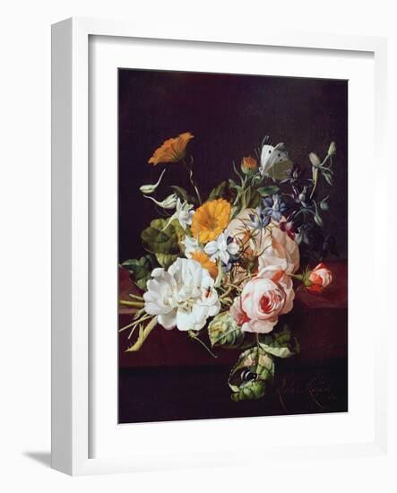 Vase of Flowers, 1695-Rachel Ruysch-Framed Giclee Print