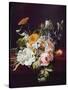 Vase of Flowers, 1695-Rachel Ruysch-Stretched Canvas