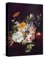 Vase of Flowers, 1695-Rachel Ruysch-Stretched Canvas