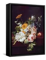 Vase of Flowers, 1695-Rachel Ruysch-Framed Stretched Canvas