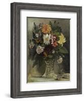 Vase of Flowers, 1833-Eugene Delacroix-Framed Giclee Print