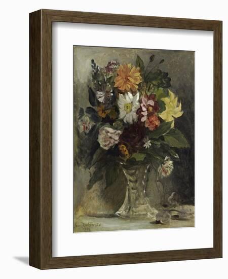 Vase of Flowers, 1833-Eugene Delacroix-Framed Giclee Print