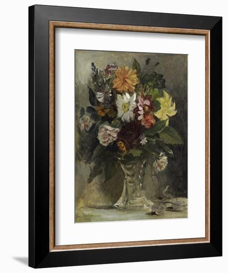 Vase of Flowers, 1833-Eugene Delacroix-Framed Giclee Print