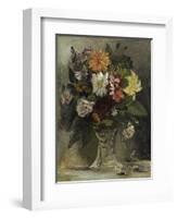 Vase of Flowers, 1833-Eugene Delacroix-Framed Giclee Print