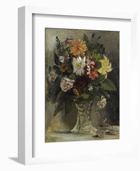 Vase of Flowers, 1833-Eugene Delacroix-Framed Giclee Print