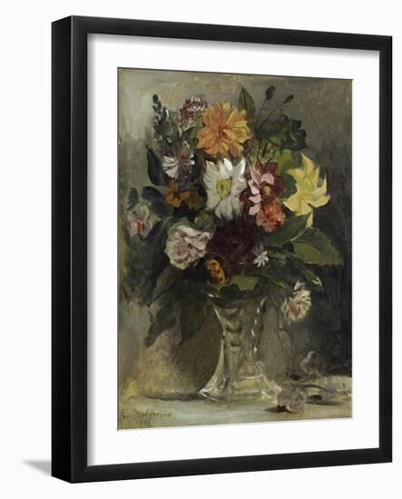 Vase of Flowers, 1833-Eugene Delacroix-Framed Giclee Print