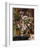 Vase of Flowers, 1871-Pierre-Auguste Renoir-Framed Giclee Print