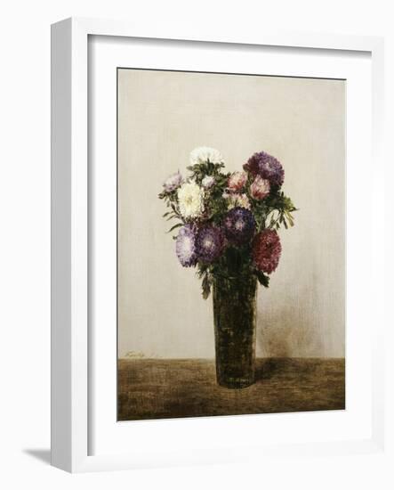 Vase of Flowers, 1872-Ignace Henri Jean Fantin-Latour-Framed Giclee Print