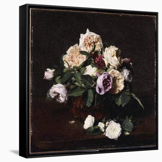 Vase of Flowers, 1876-Ignace Henri Jean Fantin-Latour-Framed Stretched Canvas