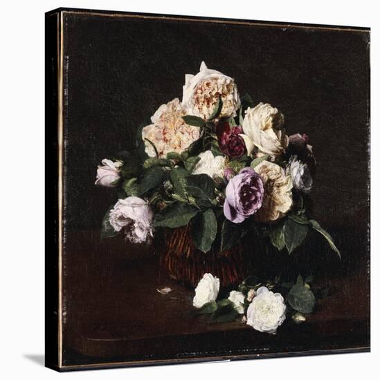 Vase of Flowers, 1876-Ignace Henri Jean Fantin-Latour-Stretched Canvas