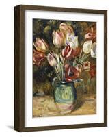 Vase of Flowers, 1888-89-Pierre-Auguste Renoir-Framed Giclee Print