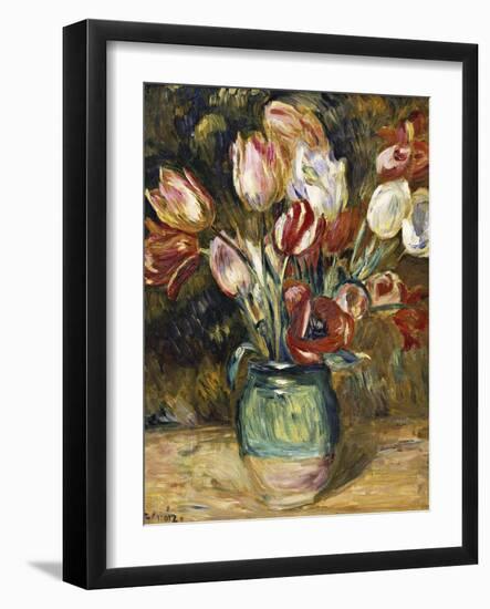 Vase of Flowers, 1888-89-Pierre-Auguste Renoir-Framed Giclee Print