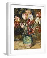 Vase of Flowers, 1888-89-Pierre-Auguste Renoir-Framed Giclee Print