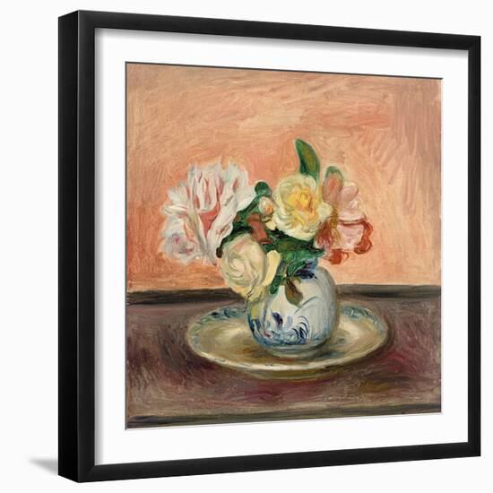 Vase of Flowers, 1901-Pierre-Auguste Renoir-Framed Giclee Print