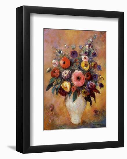 Vase of Flowers, 1912-Odilon Redon-Framed Art Print