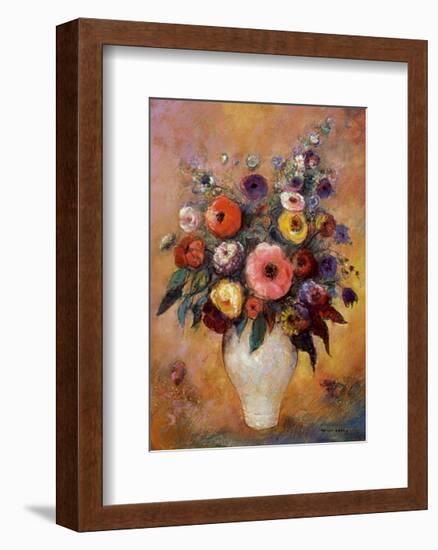 Vase of Flowers, 1912-Odilon Redon-Framed Art Print
