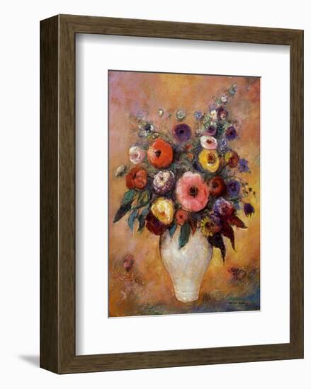 Vase of Flowers, 1912-Odilon Redon-Framed Art Print