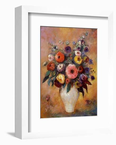 Vase of Flowers, 1912-Odilon Redon-Framed Art Print