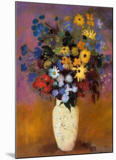 Vase of Flowers, 1914-Odilon Redon-Mounted Art Print