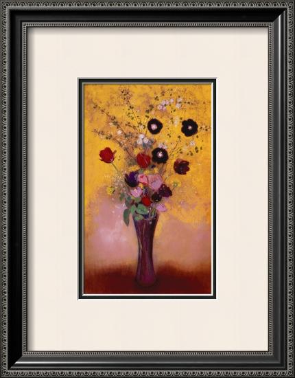 Vase of Flowers, 1916-Odilon Redon-Framed Art Print