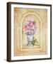 Vase of Flowers and Fresco Background II-C^ Beneforti-Framed Art Print