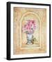 Vase of Flowers and Fresco Background II-C^ Beneforti-Framed Art Print