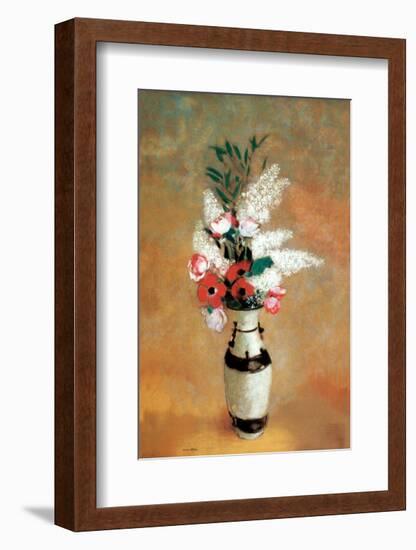 Vase of Flowers, c.1912-14-Odilon Redon-Framed Art Print