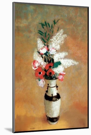 Vase of Flowers, c.1912-14-Odilon Redon-Mounted Art Print