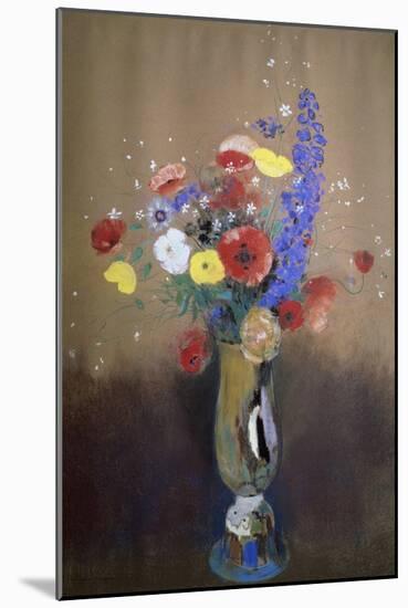Vase of Flowers from a Field-Odilon Redon-Mounted Giclee Print