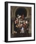 Vase of Flowers in the Window-Francesco Hayez-Framed Giclee Print